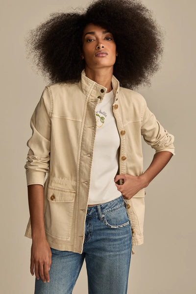 LUCKY BRAND UTILITY JACKET WOOD ASH