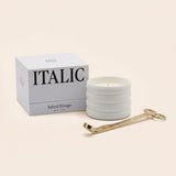 Soy Wax Ceramic Candle & Wick Trimmer Set