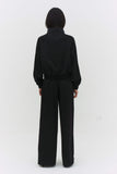 LEISEU TRACK JACKET IN BLACK